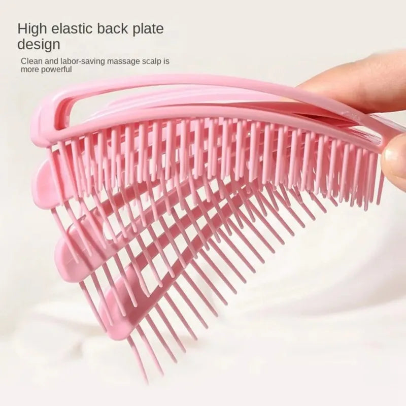 Hair Brush Octopus Hairbrush Pink Massage Detangler Brush For Curly Hair Thick Hair Care Hairbrush Styling Tools