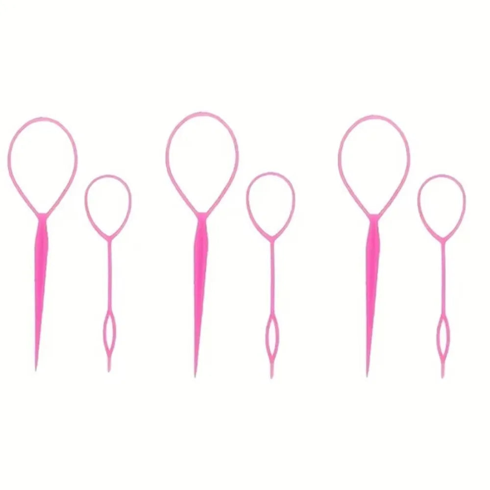 1/3 pcs Plastic Magic Pull Hair Pin Clip Hair Braid Ponytail Maker Accessories Diy Hair Styling Tail Tool Fashion Salon