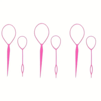1/3 pcs Plastic Magic Pull Hair Pin Clip Hair Braid Ponytail Maker Accessories Diy Hair Styling Tail Tool Fashion Salon
