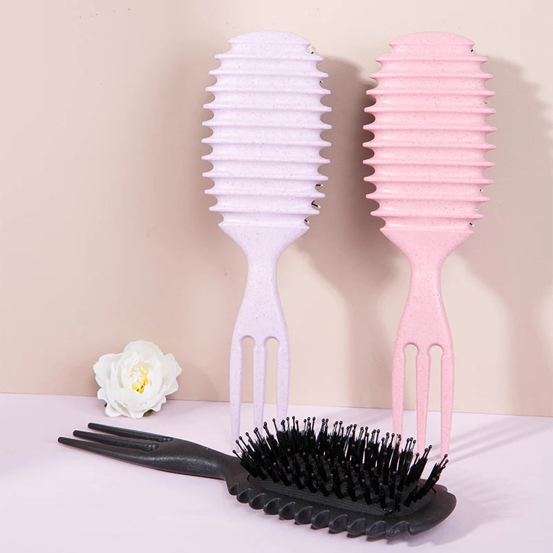 1PC Candy bursh Curly Hair Styling Brush: Defined Curls on Wet Hair- Nylon Bristles Detangling Volumizing Comb for All Hair Type