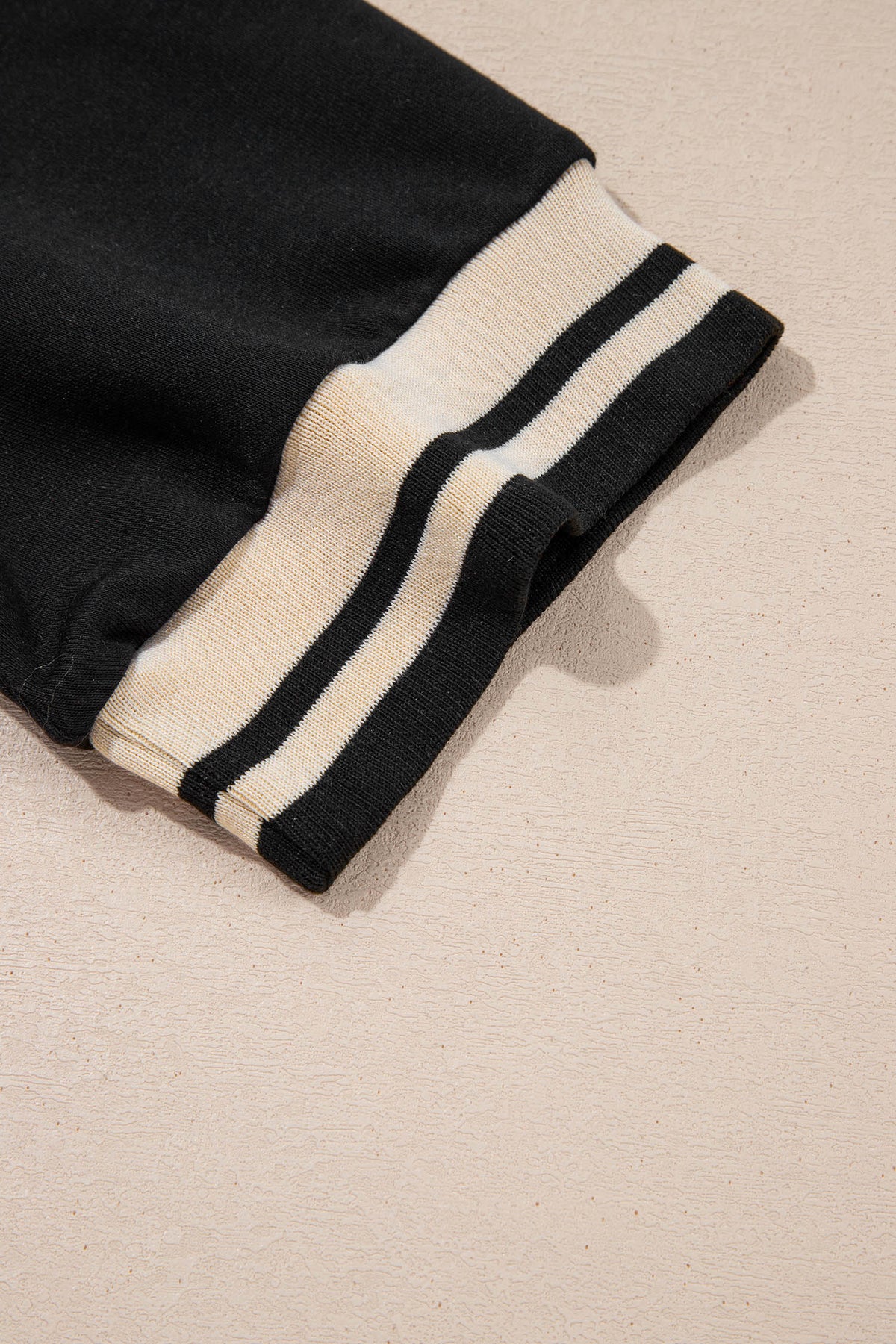 Black Striped Webbing Trim Preppy Polo Tee Dress