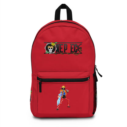 One Piece Anime Backpack Dark red - Front View - Dobermen