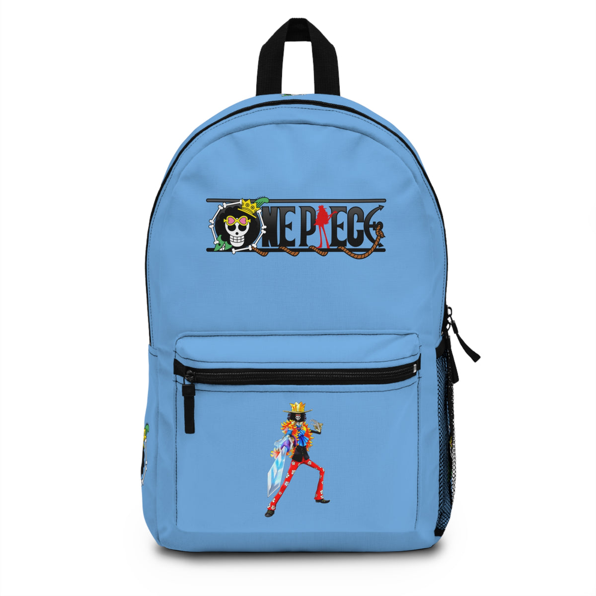 One Piece Anime Backpack Light blue - Front View - Dobermen