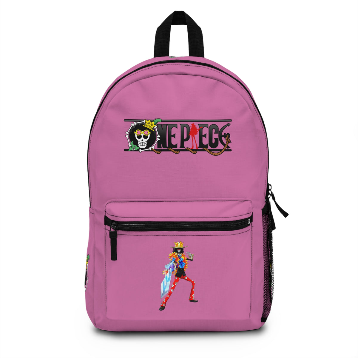 One Piece Anime Backpack Light pink - Front View - Dobermen