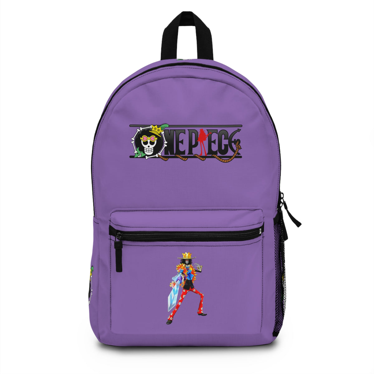 One Piece Anime Backpack Light purple - Front View - Dobermen