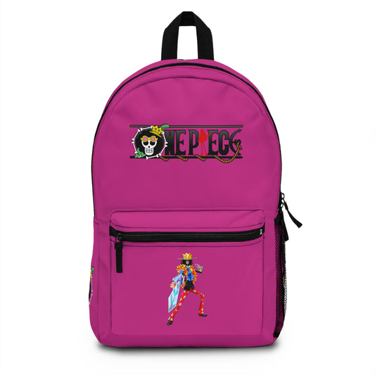 One Piece Anime Backpack Pink - Front View - Dobermen