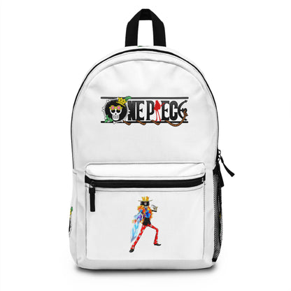 One Piece Anime Backpack White - Front View - Dobermen