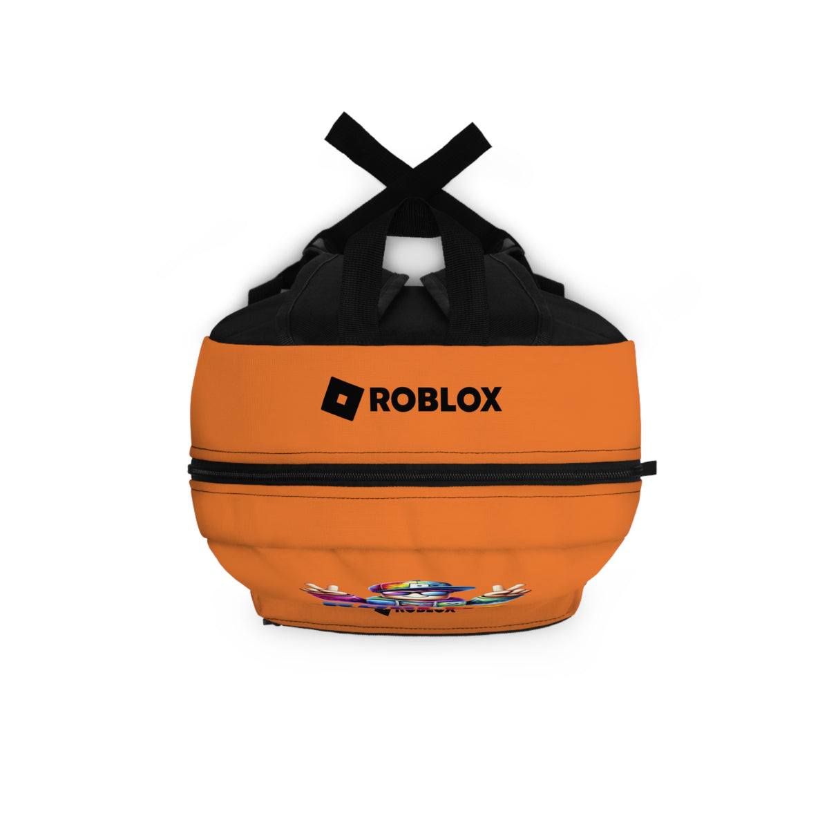 Top view of crusta Premium Roblox backpack showing heavy-duty zipper and handle dobermenpremier.com