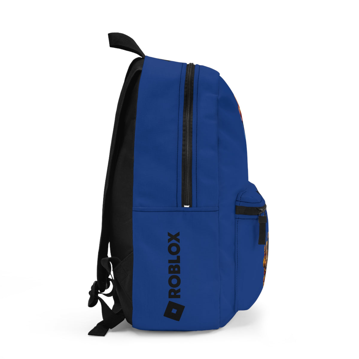 Side view of dark blue Roblox backpack showing clean profile and shoulder strap at dobermenpremier.com